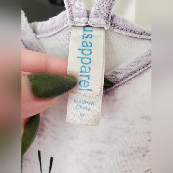 Stay Weird Pastel Purple Sheer Tank Top - Picture 5 of 6